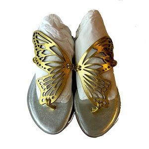 Sophia Webster Butterfly Talulah Flat Gold Sandals 36
